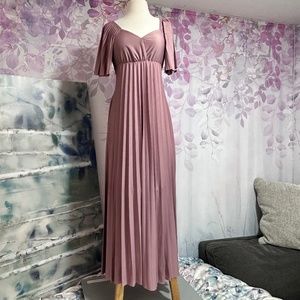 ASOS Cap Sleeve Maxi Dress Rose Pink Size 6